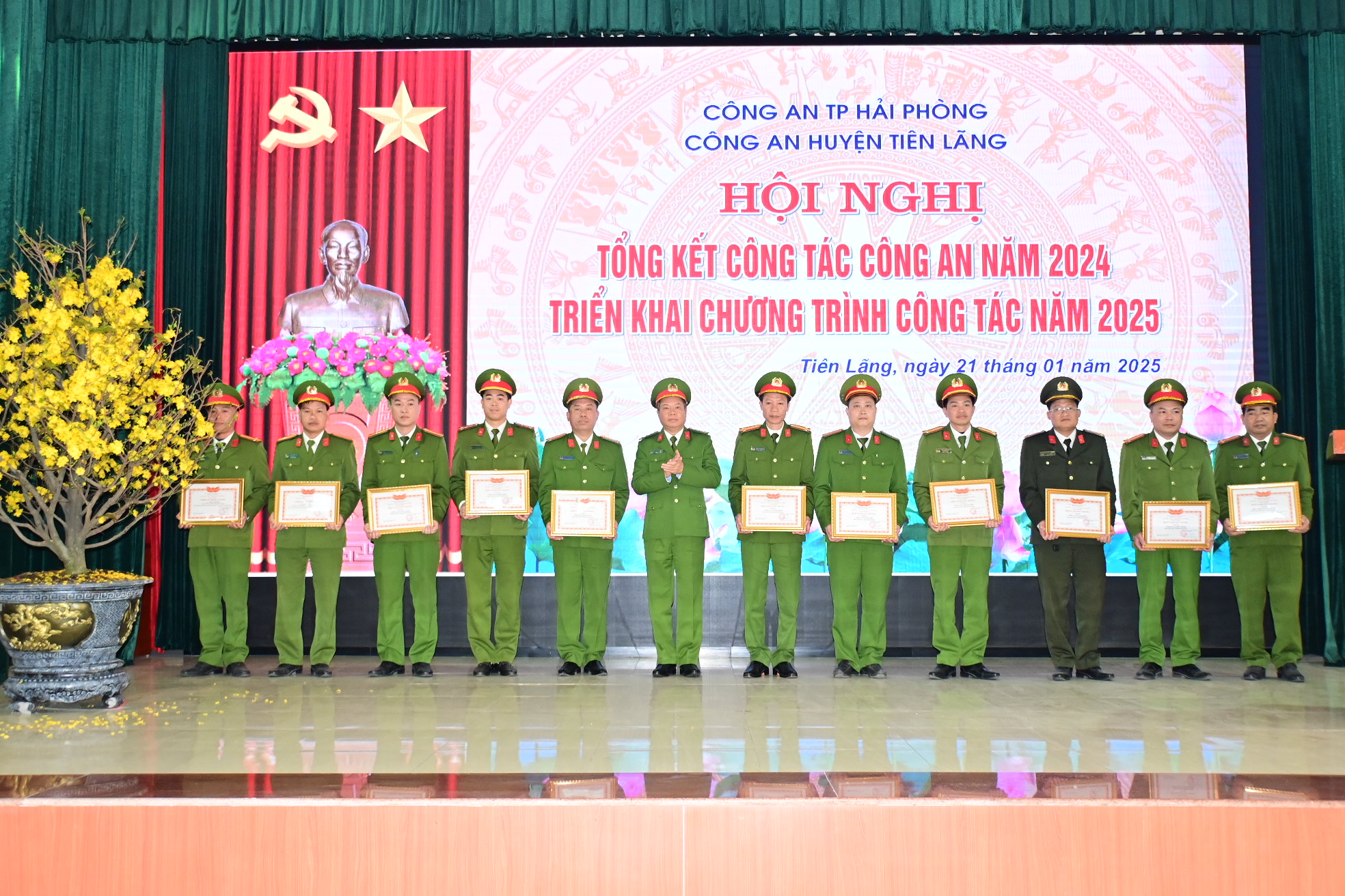 Công an huyện Tiên Lãng: Triển khai công tác năm 2025